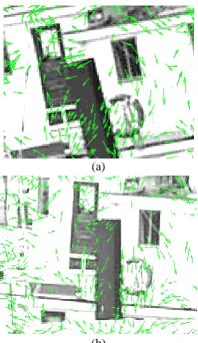 Figure 5 depicts the region around a keypoint in the proposed directional pattern and the simple pattern used in BRISK
