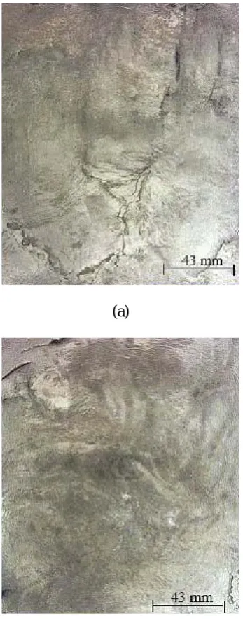 Figure 4. Macrostructures of top (a)-double runner and side (b)-single runner gating systems, with the thickness of 10mm.