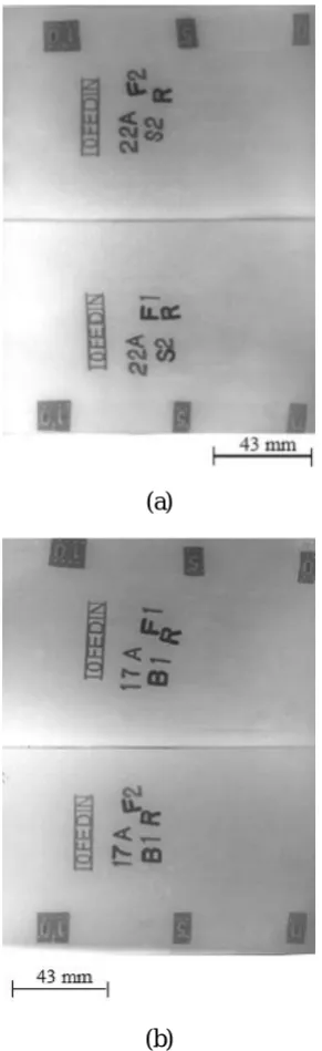 Figure 6. Macrostructures of side (A-double runner) and bottom (single runner) gating Systems, with the thickness of 10 mm