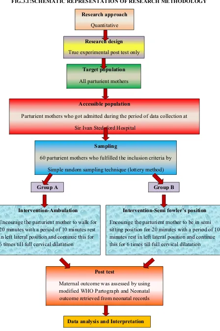 FIG.3.1:SCHEMATIC REPRESENTATION OF RESEARCH METHODOLOGY 