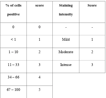 TABLE 6: ER, PR SCORING BY IMMUNOHISTOCHEMISTRY 