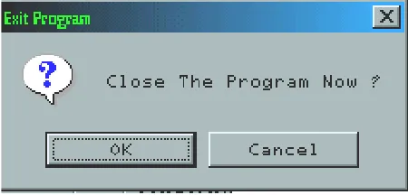 Figure 11. Exiting AMR software program. 