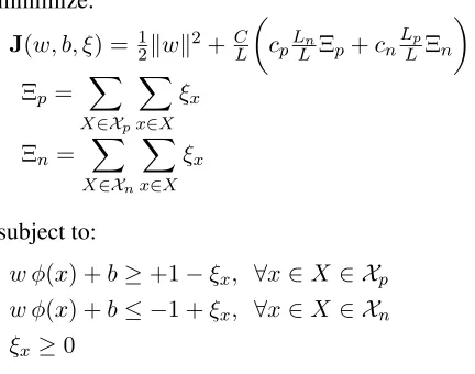 Figure 2: SVM Optimization Problem.