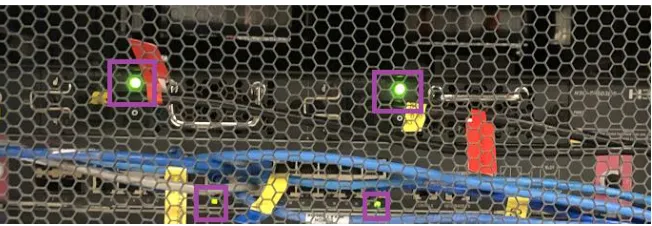 Figure 1. Example of device panel. The purple box indicate the signal lights to detect