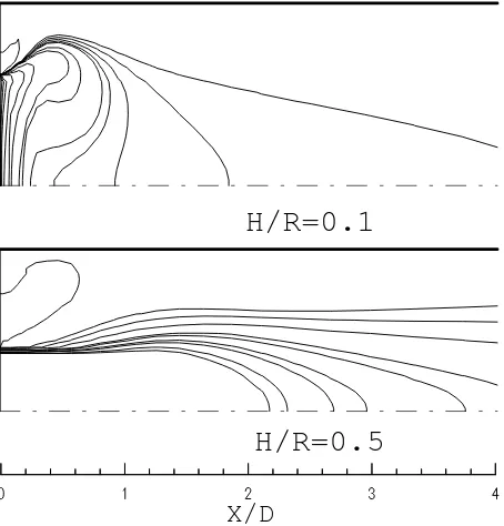 Figure 15.  Contours of mass fraction. 