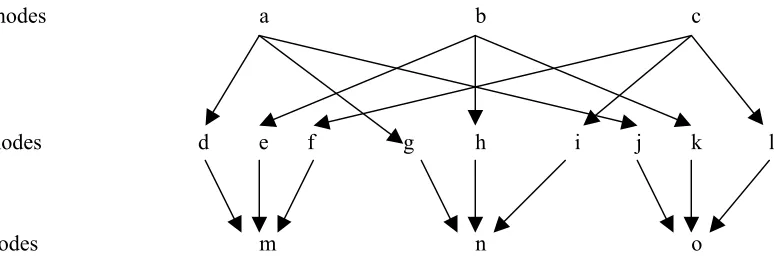 Figure 1. A typical Distribution System with three items and three retailers. 