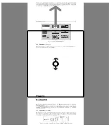 Figure 4.7: The “Hunting Eﬀect”. As the system zooms-in on the current location, the targetgraphic moves away from the pointer until it is partially oﬀ the screen.