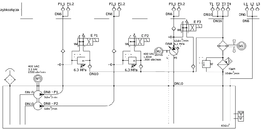 Figure 10. HP 201 hydraulic system [6].  