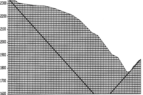 Figure 3. Final pit limits of section 11 of Sungun copper deposit of Iran.