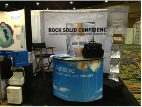 Figure 2. Current trade show booth.  