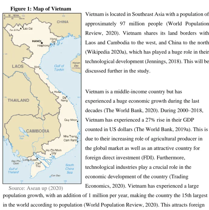 Figure 1: Map of Vietnam    