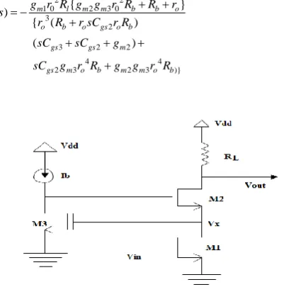 Figure 2. Regulated cascode amplifier 