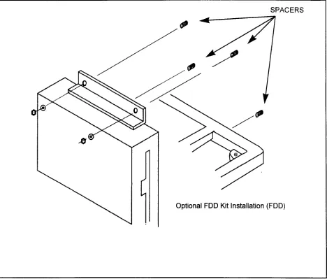 Figure 4-13. FIODDV Disk Drive Installation 