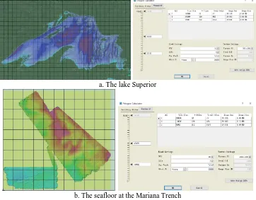 Figure 7. 3D terrain Visualization of the lake Superior. 