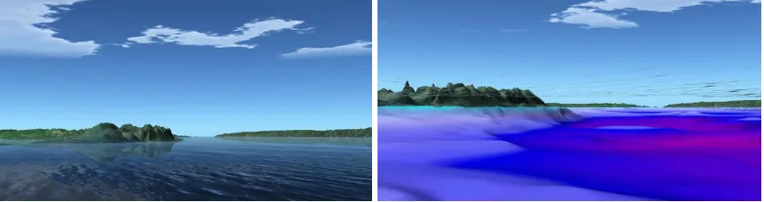 Figure 8. 3D terrain Visualization of underwater. 