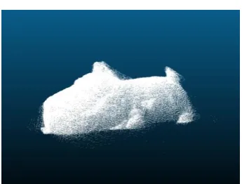 Figure 2. The combined point cloud scanned by Kinect. 