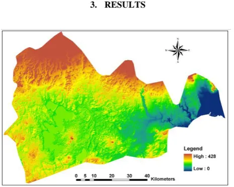 Figure 3. LiDAR-derived DEM in CCMA 