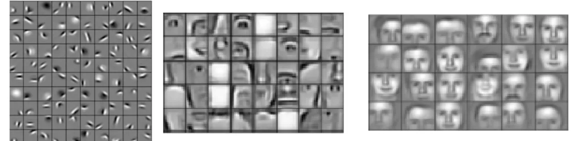 Fig. 1.2 Features learnt by convolutional filters in a facial recognition task. Image by Honglak Lee and colleagues (2011) as published in “Unsupervised Learning of Hierarchical Representations with Convolutional Deep Belief Networks”.