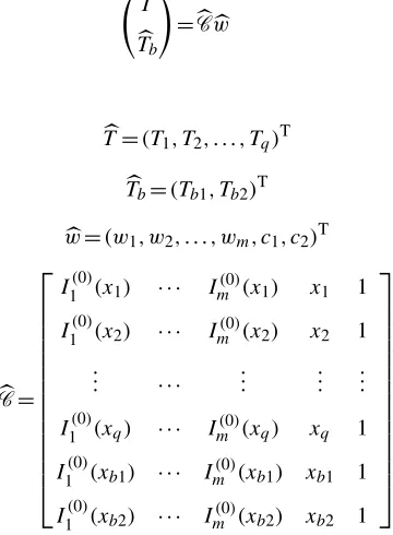Figure 2. Points on a grid line consist of interior points xi (◦) and boundary points xbi (□).