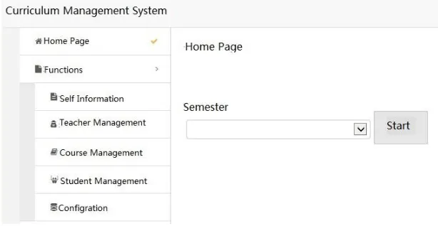 Figure 5. Scheduling Function Page of Administrator. 