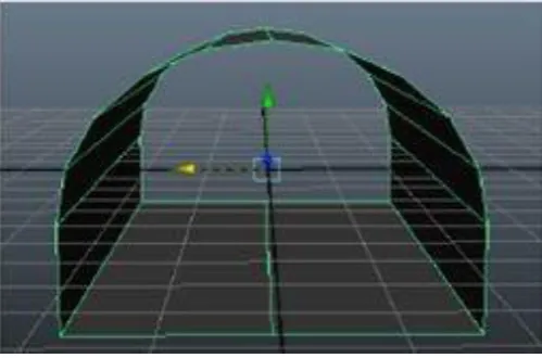 Figure 4. Linear tunnel modeling. 