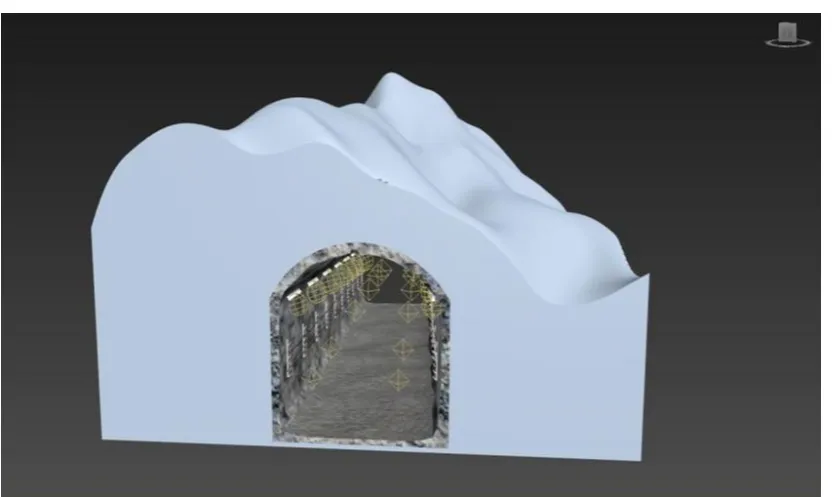 Figure 5. Tunnel connection modeling. 