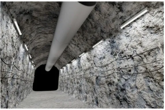 Figure 7. Tunnel Model built by 3D MAX. 