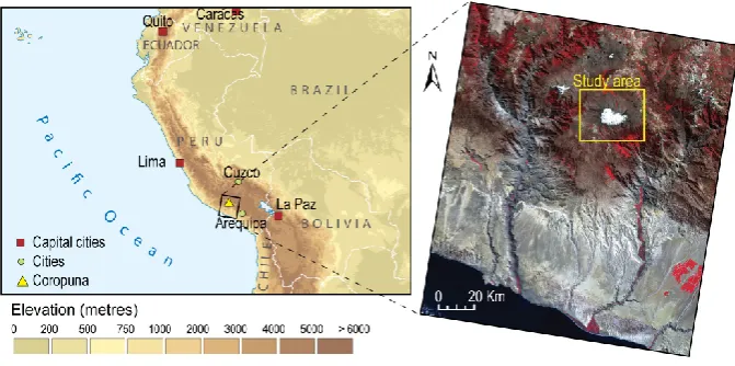 Table 1. Data source for monitoring glaciated area.