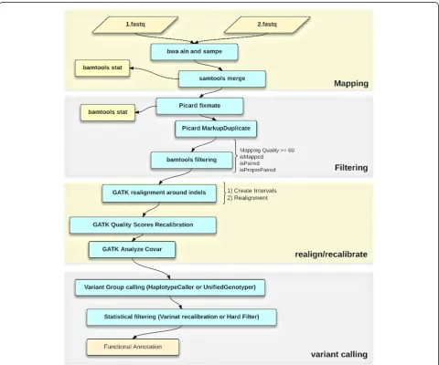 Figure 1 Modular structure of pipeline for processing next-generation sequencing data