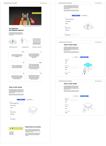Figure 12 Screen capture of the web prototype 