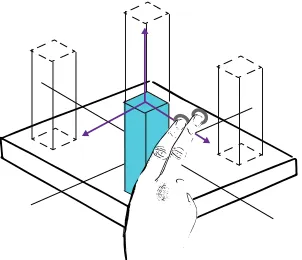 Figure 13 Two-finger moving gesture-based tool 