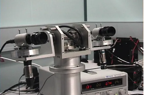 Fig. 3.The HyDrA binocular active vision head