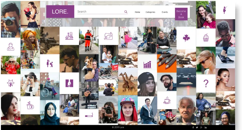 Figure 1. Homepage design 1