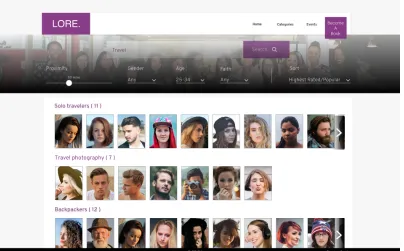 Figure 3. Search results page iterations