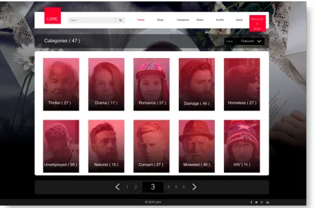 Figure 5. First categories screen