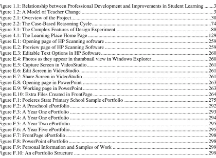 Figure 1.1: Relationship between Professional Development and Improvements in Student Learning ......