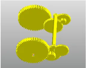 Figure 3. Blade model.                                              Figure 4. End drive model