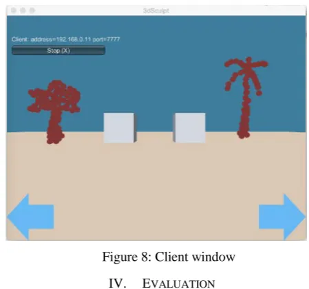 Figure 8: Client window 