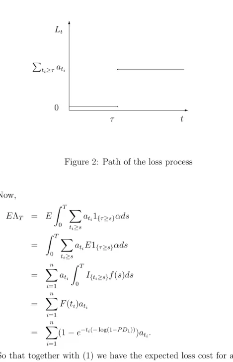 Figure 2: Path of the loss process