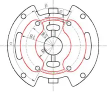 Figure 7. Contour of deformation of FDSP using improved structure of end cover. 