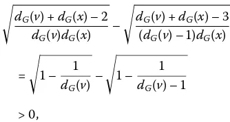 Figure 1 The trees G and G1 in Lemma 3 when u ̸= v.