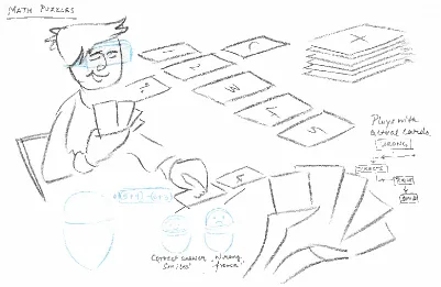 Figure 34. Eye Tracking Concept Embracing child’s natural behavior, Interactive games around repetitive physical toys, like that of fidget to engage them
