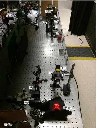 Figure 3.2: Photo of the experimental setup.