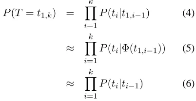 Figure 1: Effect of 1’st and 2’nd order context