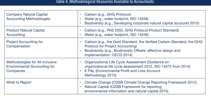 Table 4. Methodological Resources Available to Accountants