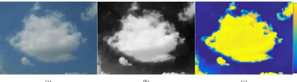 Figure 3. Illustrative example to demonstrate the probability of a pixel belonging to the “cloud” category