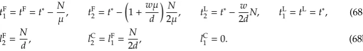 Figure 3: Equilibrium queuing time q(t)
