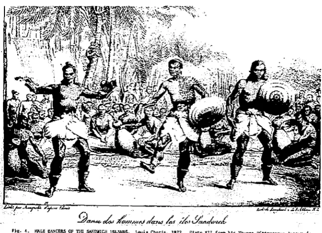 Figure 6.16, Hula Dancers ofthe Sandwich Islands, by Louis Choris 1872.