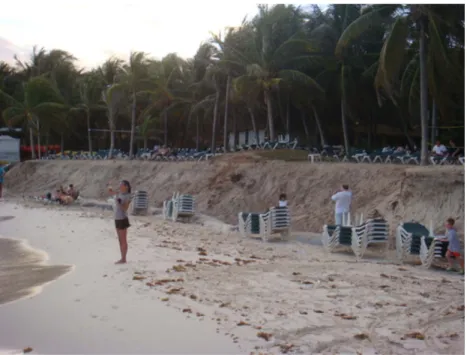 Figure 2. Beach Erosion Induced Cliffs