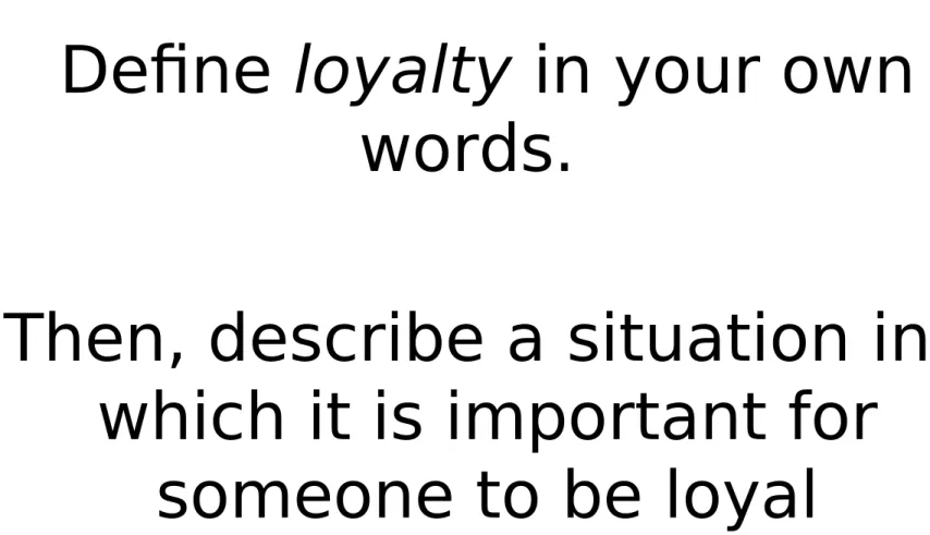 Table Discussion Question: